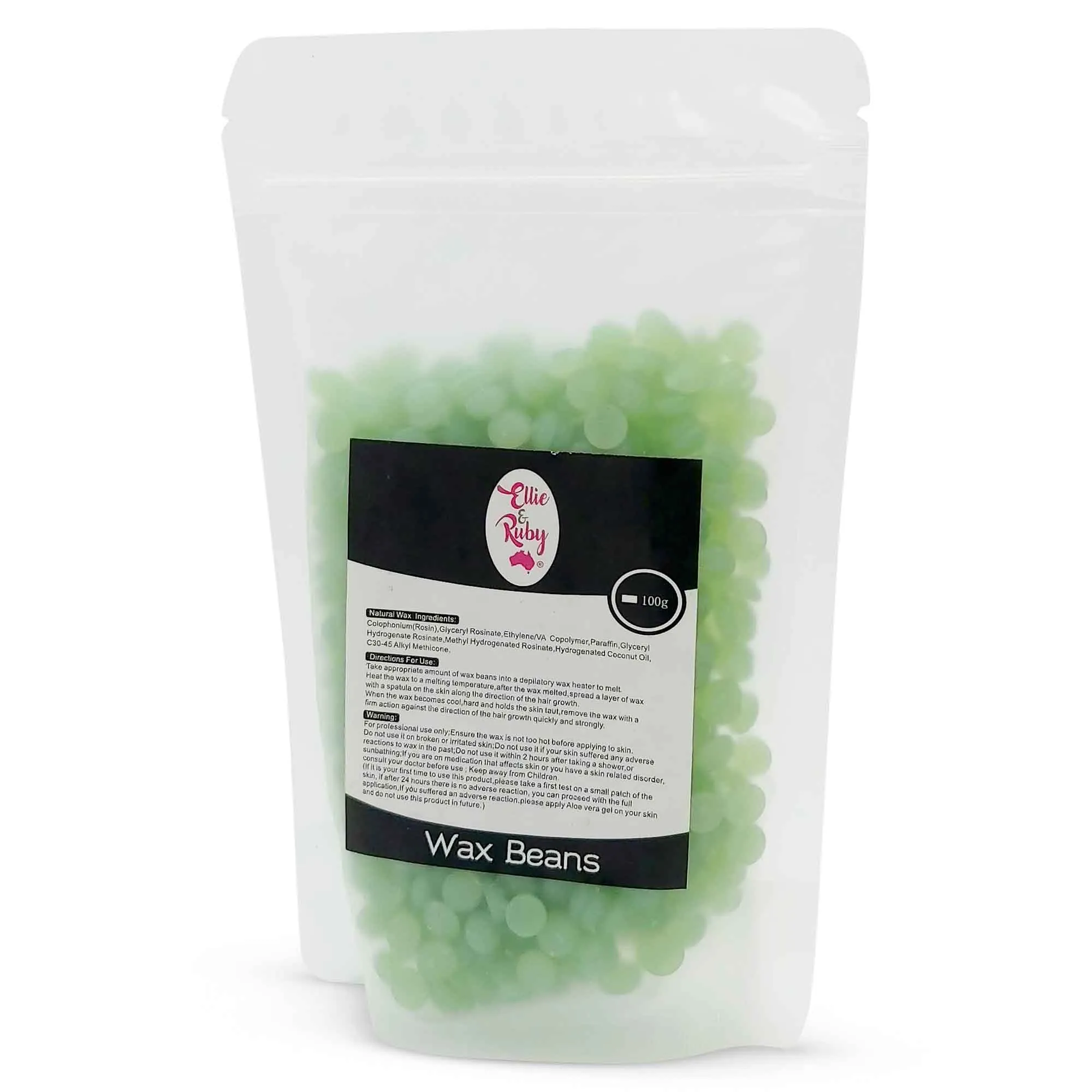 100g Hard Wax Beans - Brazilian Depilatory Waxing Beads - Stripless Bikini Hair Removal