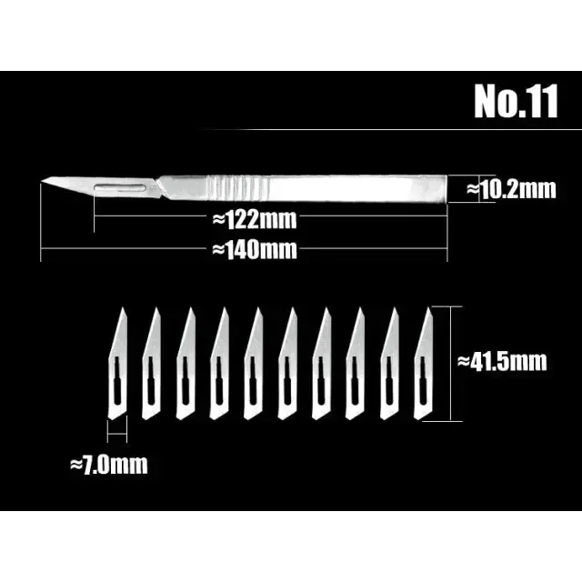 11# 23# Stainless Steel Graver Scalpel Blades for DIY Cutting Tool