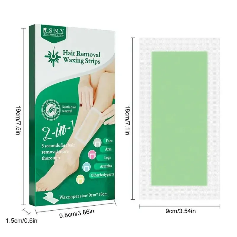 24Pcs Professional Hair Removal Wax Strips Kit