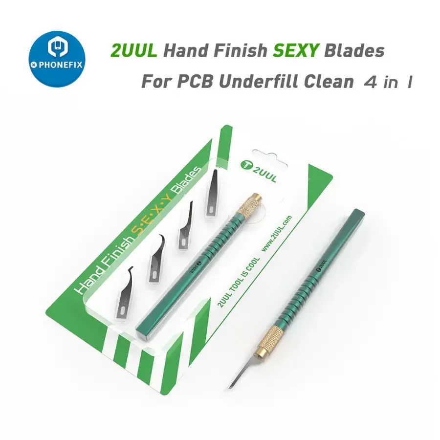 2UUL 4 In 1 Hand Finish SEXY Blades Set For Motherboard PCB Cleaning