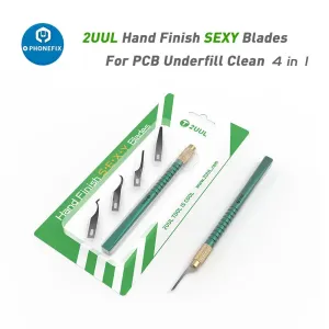 2UUL 4 In 1 Hand Finish SEXY Blades Set For Motherboard PCB Cleaning