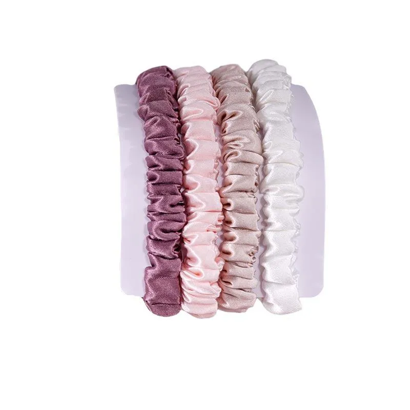 4 Pack Mini Silk Scrunchies - Gentle - dropshipping