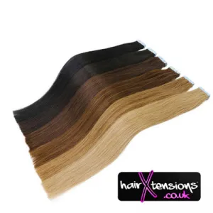 #99j Red Wine 18 Inch 100% Human Remy Tape Hair Extensions