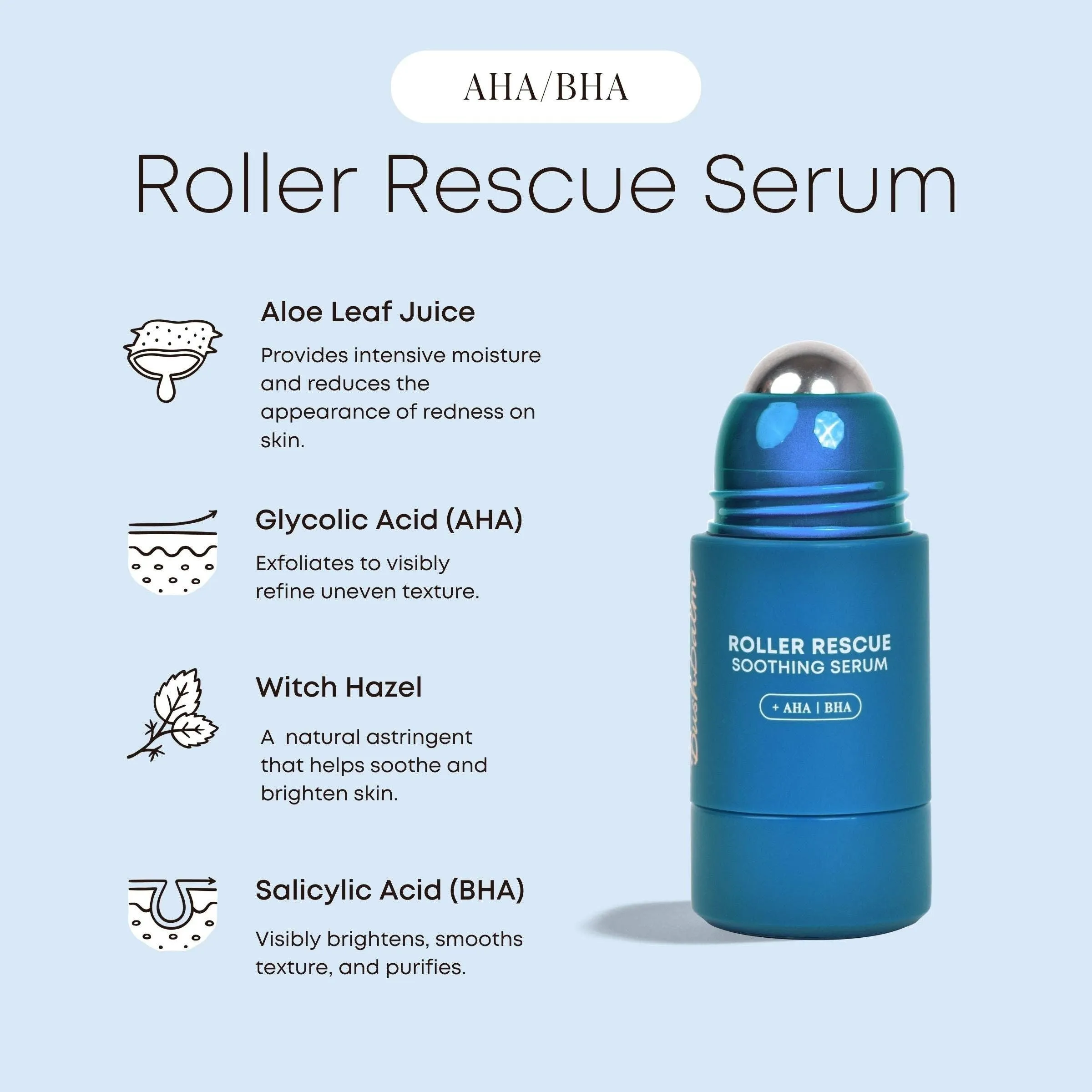 BUSHBALM Roller Rescue Ingrown Hair Soothing Serum