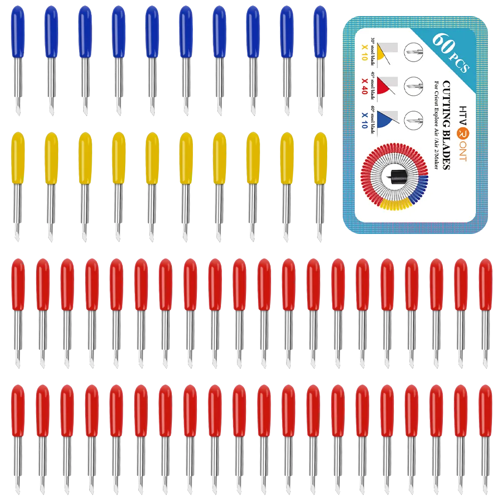 Cutting Blades for Cricut Explore Air/Air 2/Maker 60 Pcs