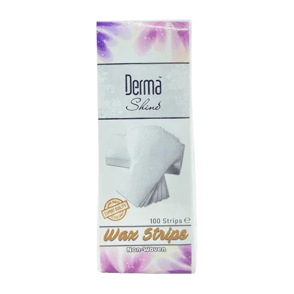 DERMA SHINE NON-WOVEN WAX STRIPS 100PCS