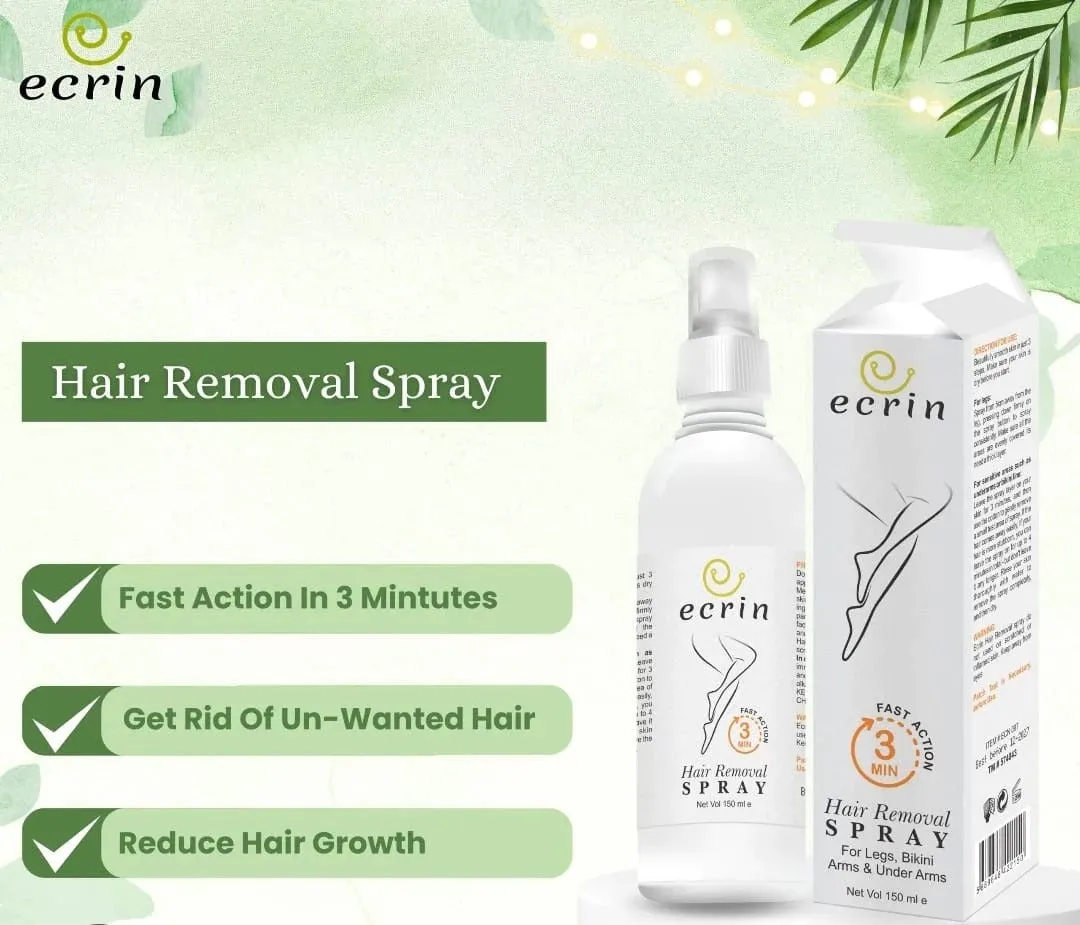 Ecrin Hair Removal Spray For Men And Women hair removal spray for men and women 150ml