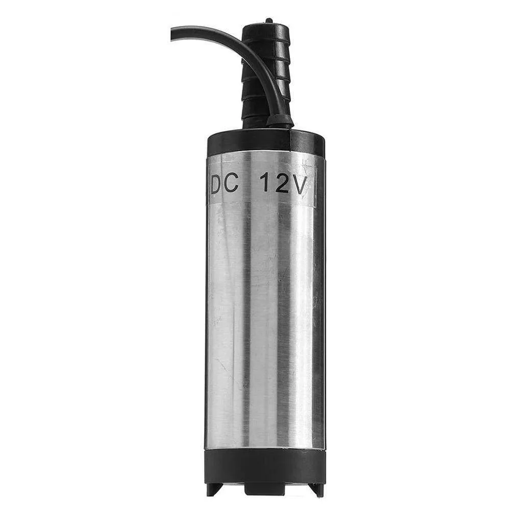 Electric Submersible Pump For Pumping Oil Water Steel Shell 12L/min Fuel Transfer Pump 12 V Volt With 3M Tube