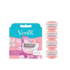 Gillette Venus Comfortglide Spa Breeze Razor Blades - 4 Refills