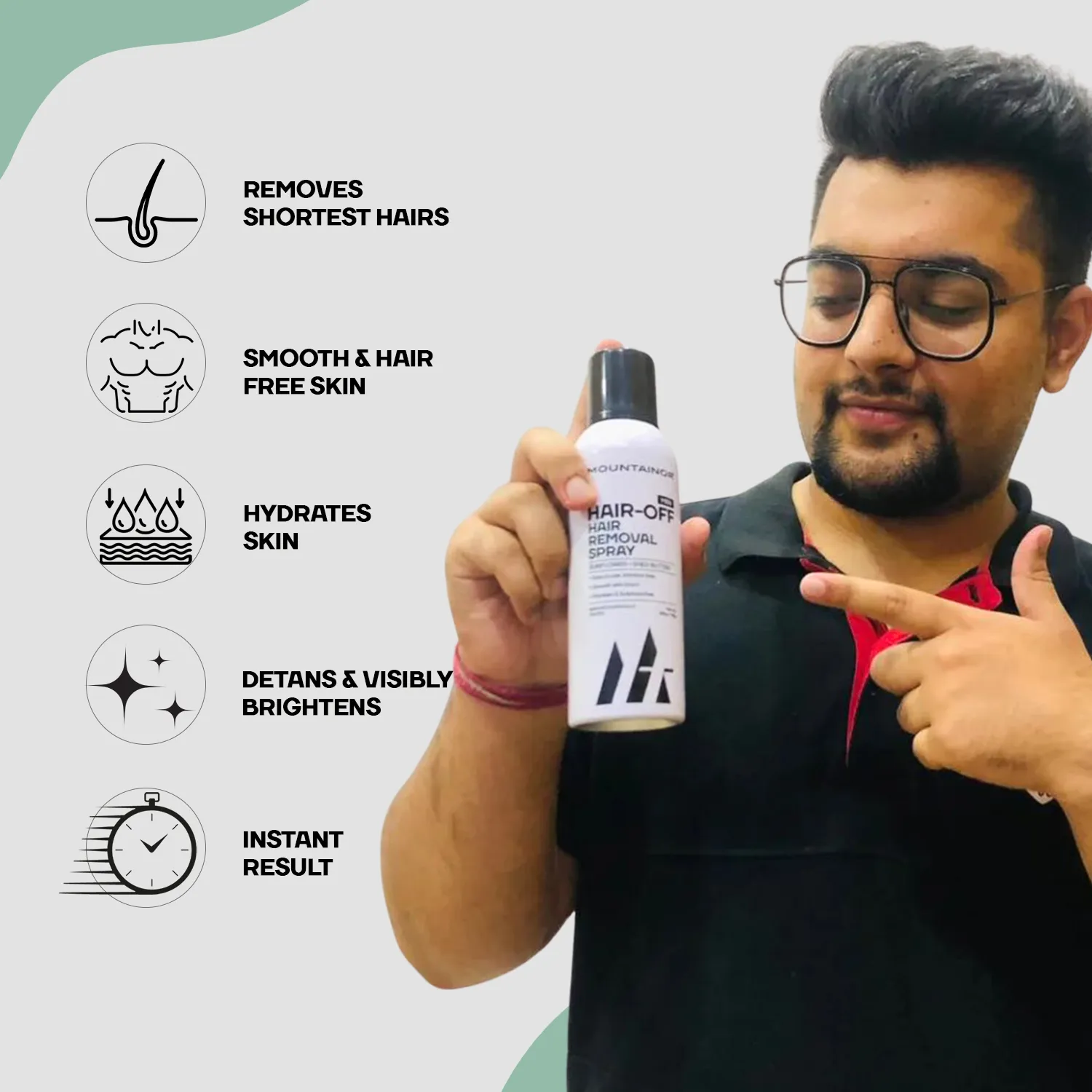 Hair Removal Spray for Men🧔🏻‍♀️| Painless & Fast-Acting Body Hair Solution🌻 - 200ml