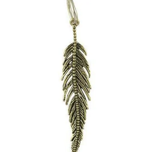 Light as a Feather Pendant - Brass - Waxing Poetic