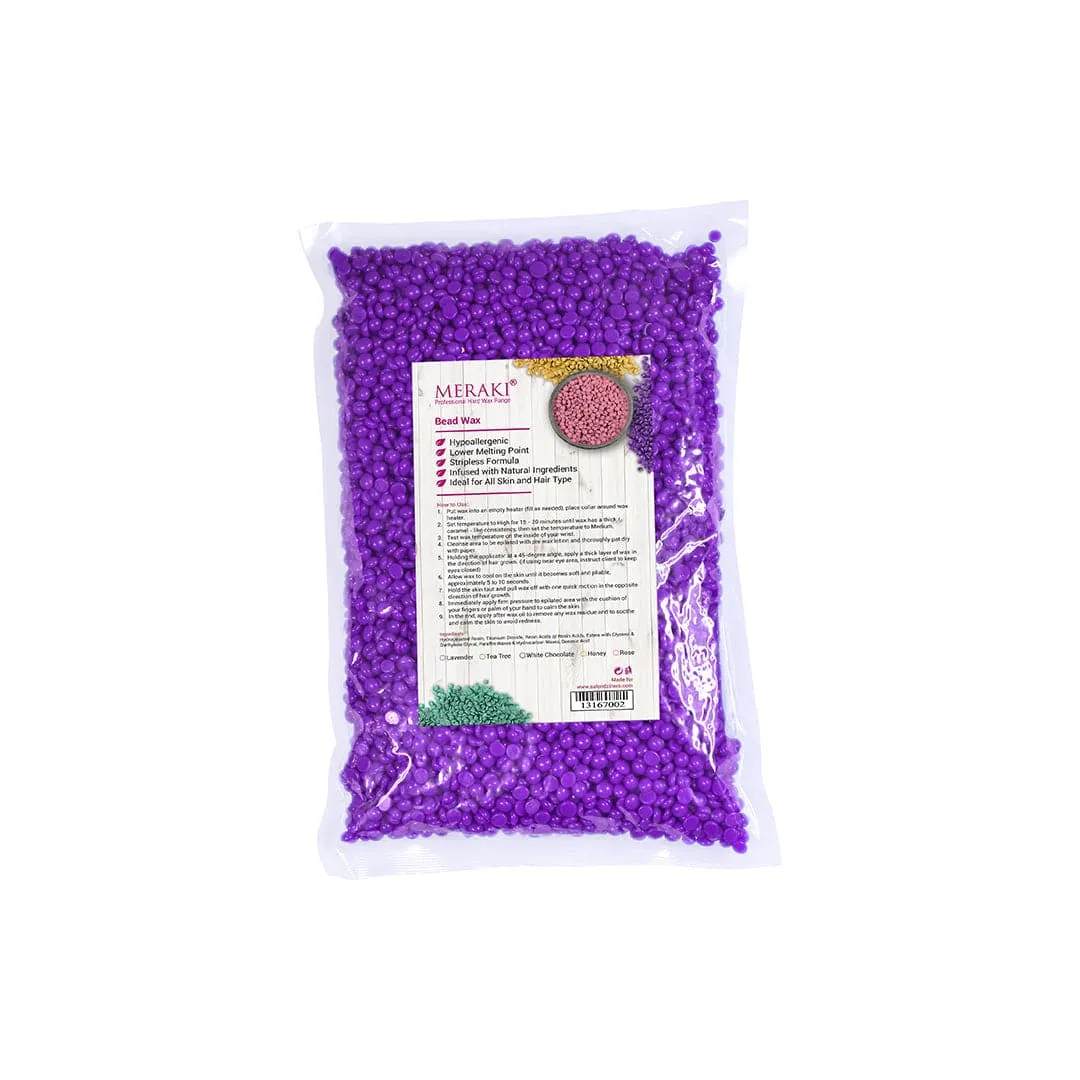 Meraki Beads Stripless Hair Removal Wax Lavender 250G