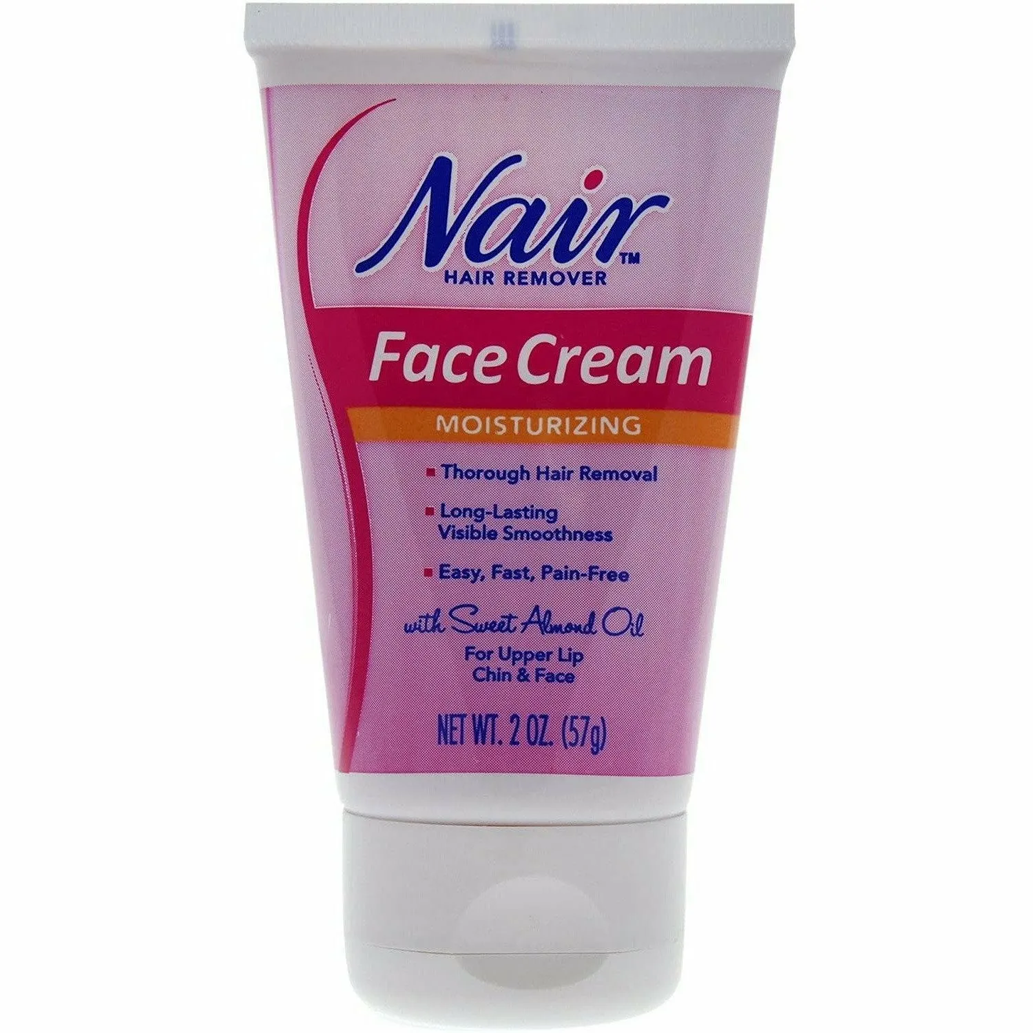 Nair: Hair Remover Moisturizing Face Cream 2oz.