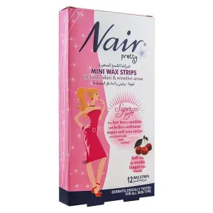 NAIR PRETTY MINI WAX STRIPS CHERRY 12PCS