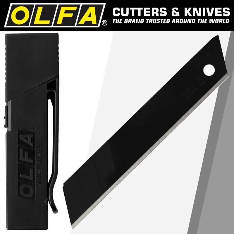 OLFA OLFA BLADES EXCEL BLACK 30/PK CARDED ULTRA SHARP 18MM WITH BELT CLIP BLA LBB30B