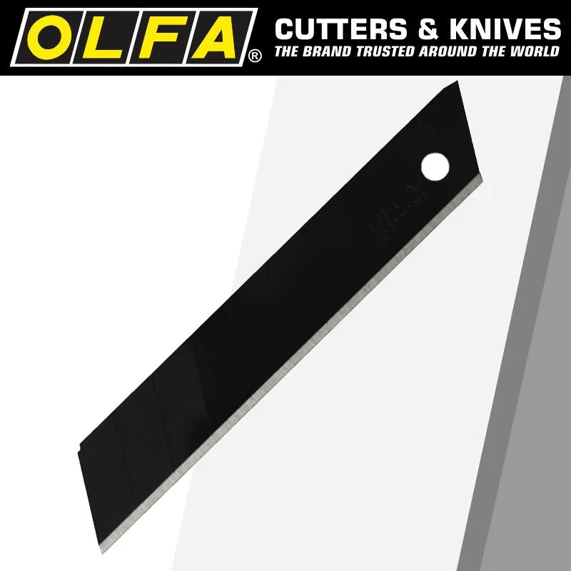 OLFA OLFA BLADES EXCEL BLACK 30/PK CARDED ULTRA SHARP 18MM WITH BELT CLIP BLA LBB30B