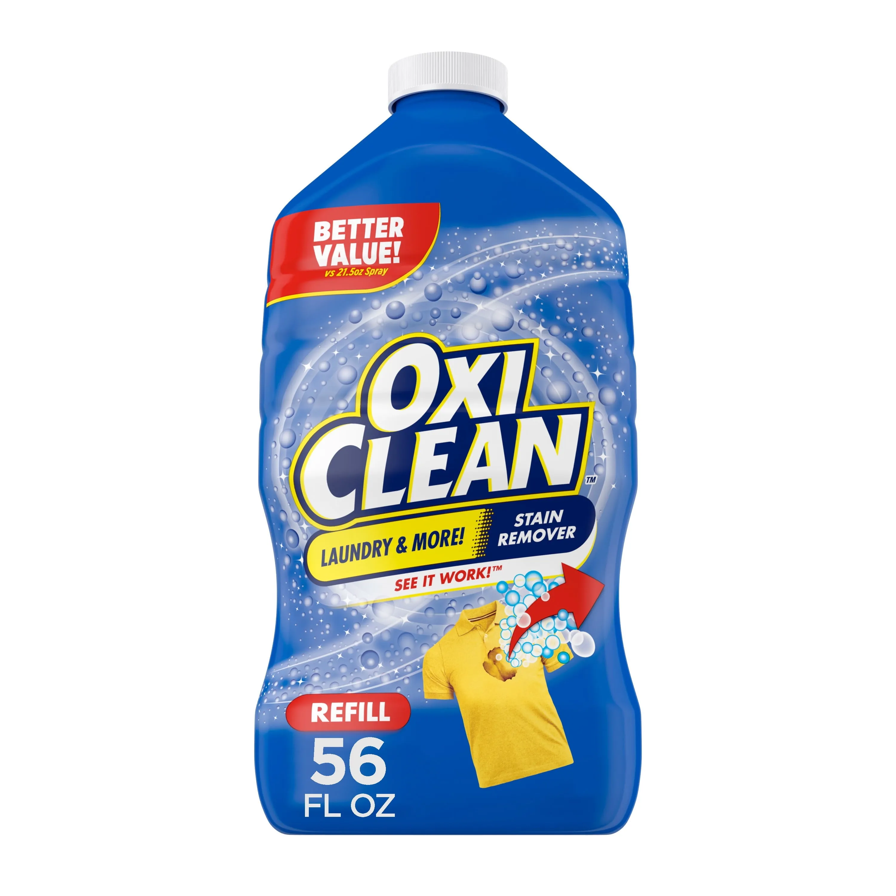 OxiClean Laundry Stain Remover Refill, 56 fl oz