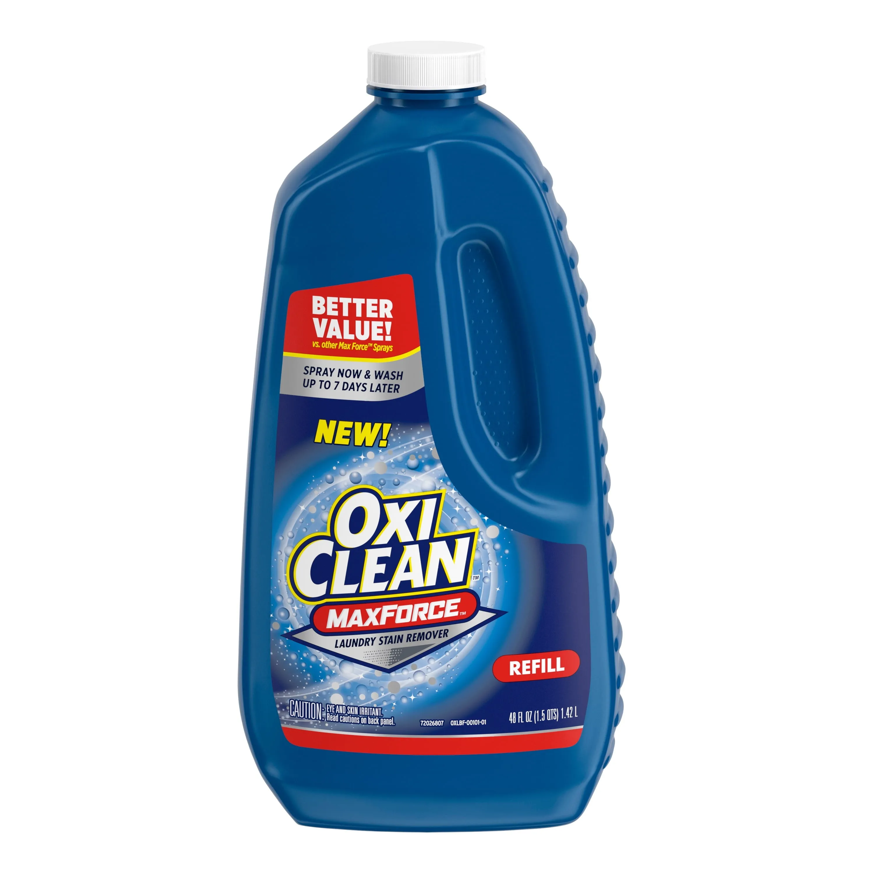 OxiClean Max Force Laundry Stain Remover Spray Refill, 48 fl oz