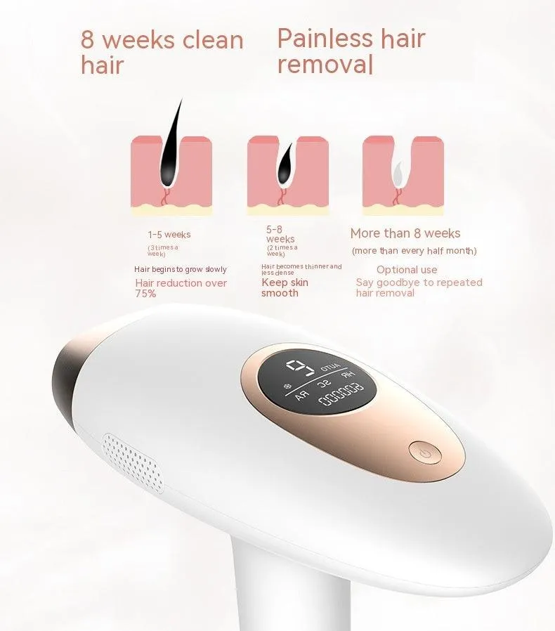 Photon Laser Hair Removal Device for Home Use - Painless Unisex Solution for Arm and Underarm Hair Removal