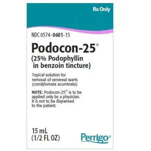 Podocon-25® Solution for Wart Removal (25% Podophyllin in benzoin tincture) 15 mL (Rx)