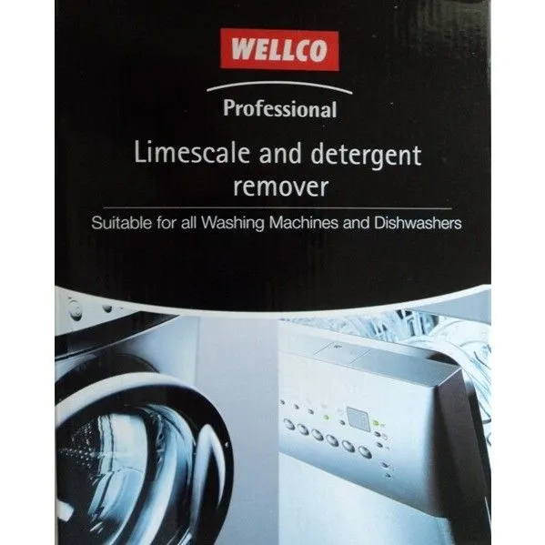 Professional Limescale and Odour Smell Remover for Washing Machine  | Dishwasher Descaler Wellco WEL4014