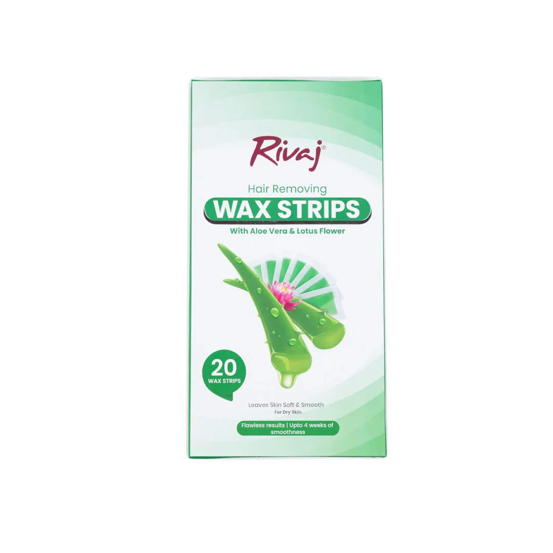 Rivaj Hair Removing Body Wax Strips (Aloe Vera & Lotus Flower)