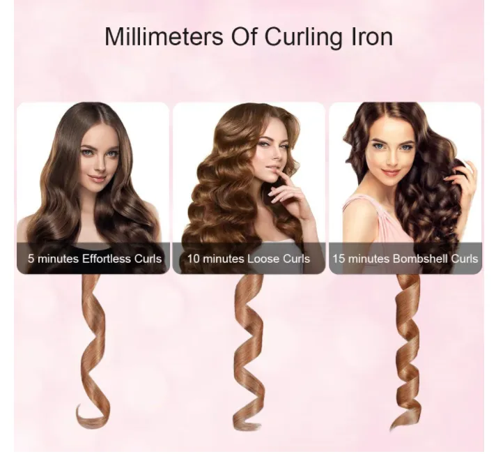 Spiral Waver Magnet Electric Rotating  Automatic Styling Curling Iron