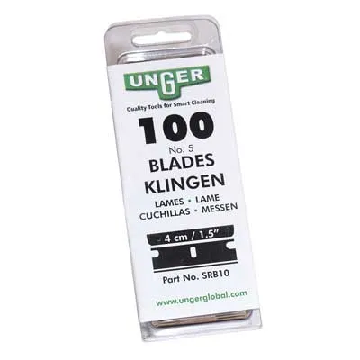 Unger Safety Scraper Replacement Blades - 100 Pack