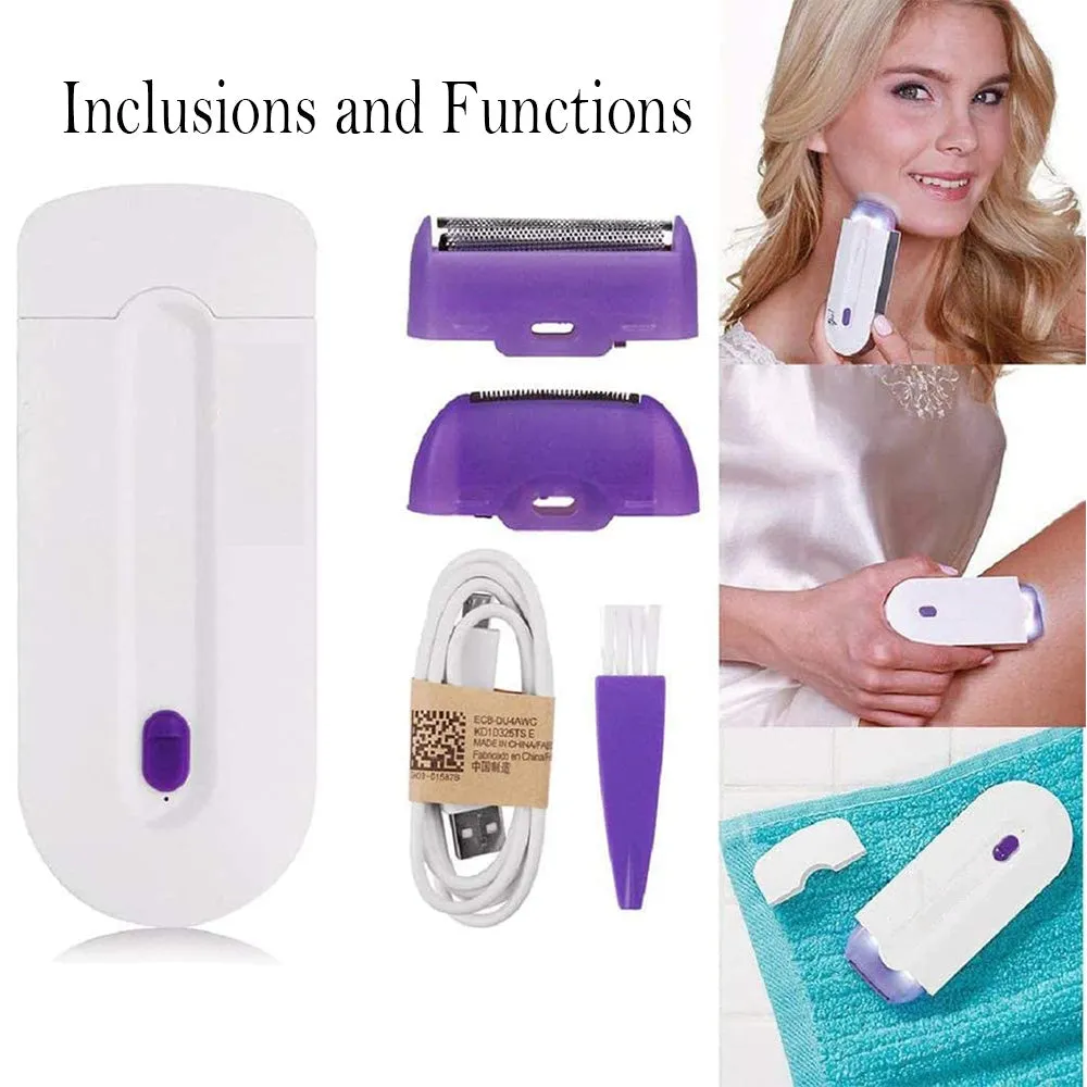 USB Rechargeable Epilator Laser Hair Remover for Face and Body